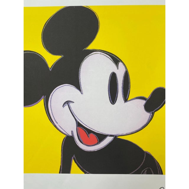 Andy Warhol "Mickey" lithograph in colors on Arches paper, Georges Israel Editeur, sheet size 38,5 x 57 cm, plate signed...