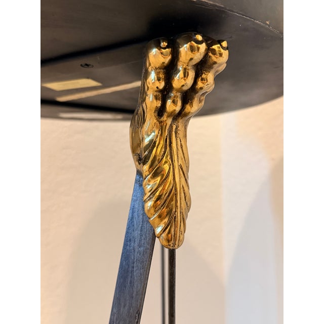 Metal Maitland-Smith Pedestal Plant Stand For Sale - Image 7 of 10