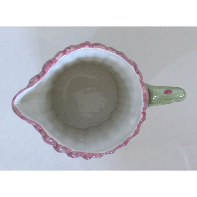 1990s Vintage Mid-Century Modern Fitz Floyd Asparagus Pitcher For Sale - Image 5 of 6