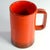 Mid-Century Modern Italian Orange and Red Ceramic Mug from Keramos di Ghigo, 1960s For Sale - Image 3 of 9