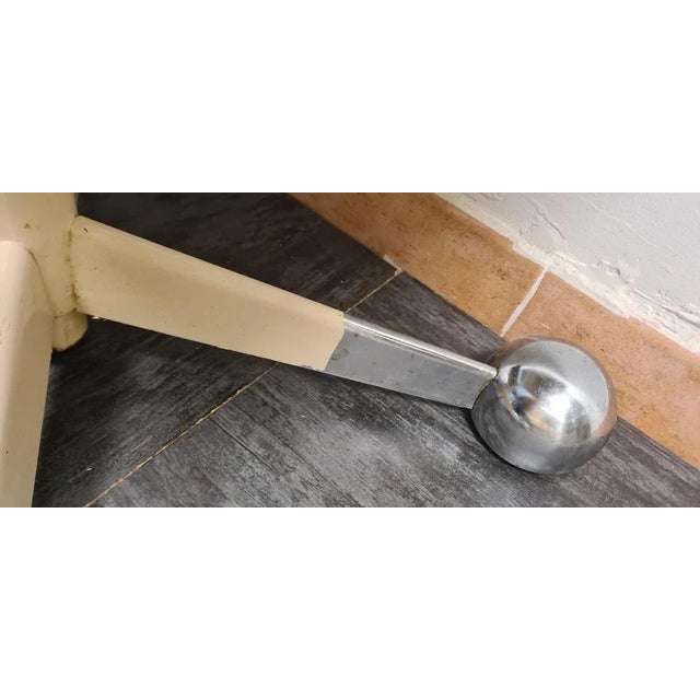 White Table on Wheels y Allegri Parma Bianco For Sale - Image 8 of 9