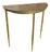 Brass and Glass Console, 1940s For Sale