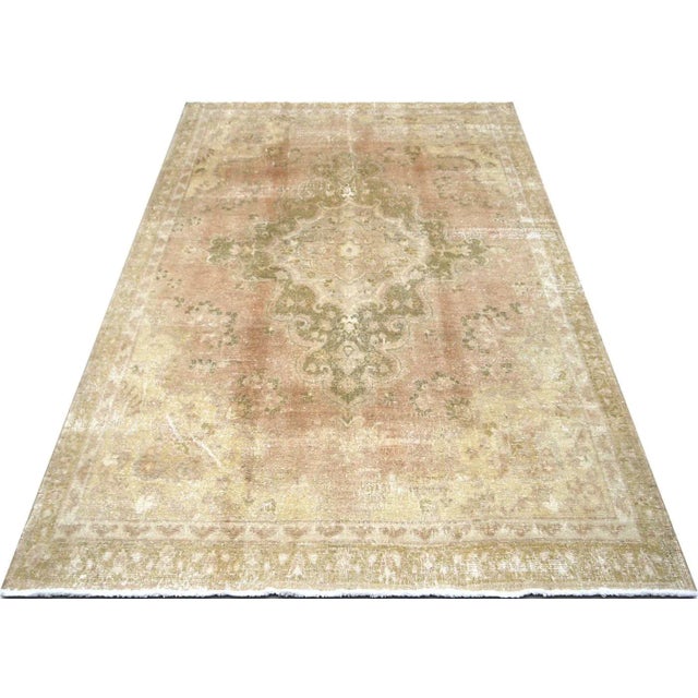 1960s Turkish Oushak Rug For Sale In Los Angeles - Image 6 of 7