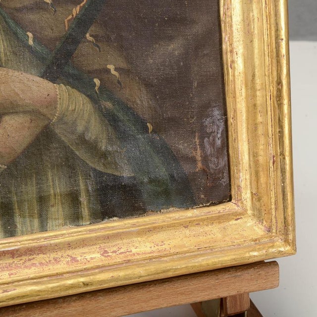 Italian Artist, Saint, Oil on Canvas, 18th Century For Sale - Image 4 of 9