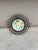 Small Majolica Wire Yellow Rose Basket Circa 1900. 5 by 4.5 inches.