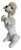 Vintage Italian Ceramic Standing Poodle Dog Sculpture For Sale