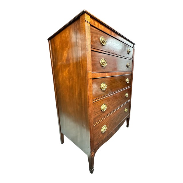 Vintage Kindel Grand Rapids Mahogany 5-Drawer French Louis XVI Style For Sale