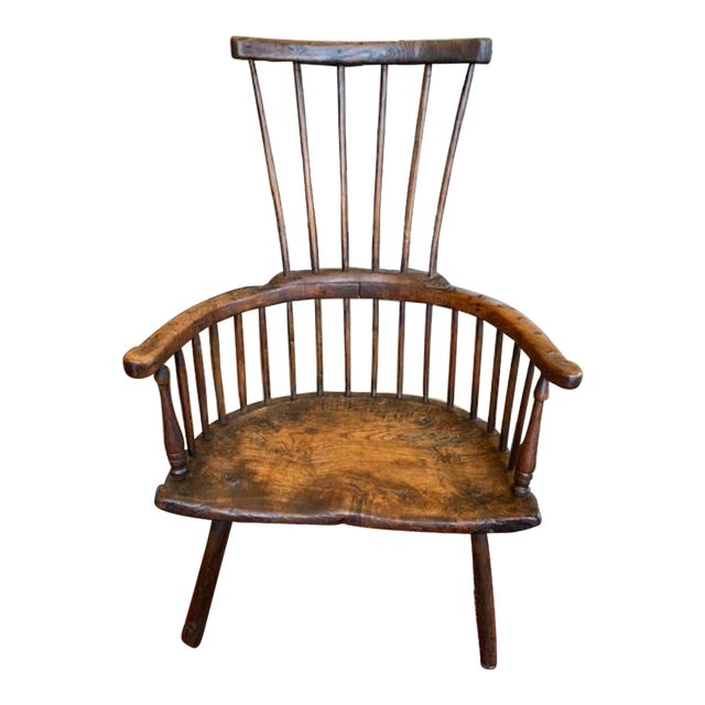 Antique Primitive Welsh Comb Back Stick Chair Chairish