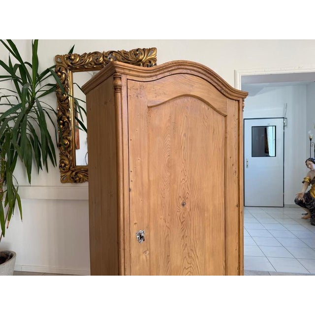 Wood Gründerzeit Style 1-Door Farmhouse Cupboard in Wood For Sale - Image 7 of 11
