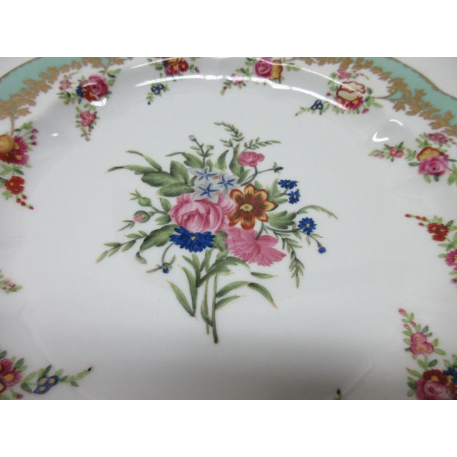 1980s 1980s Chelsea House Decorative Floral Design Dining Plate Asian Inspired For Sale - Image 5 of 9