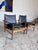 Swedish Teak and Leather Sling Lounge Chairs - A Pair For Sale In Phoenix - Image 6 of 8