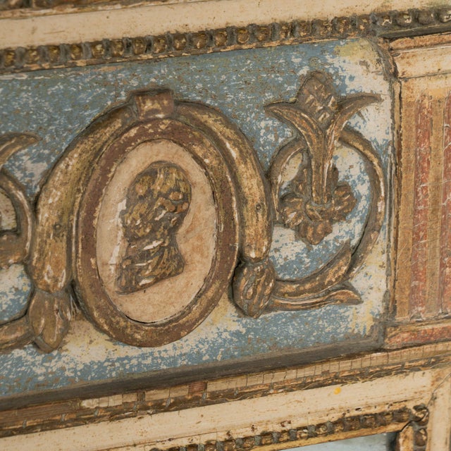 Early 19th Century 19th Century Swedish Gold Gilt Trumeau Mirror For Sale - Image 5 of 10