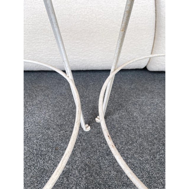 1950s Maurizio Tempestini Perforated Metal Counter Stools - a Pair For Sale - Image 11 of 13