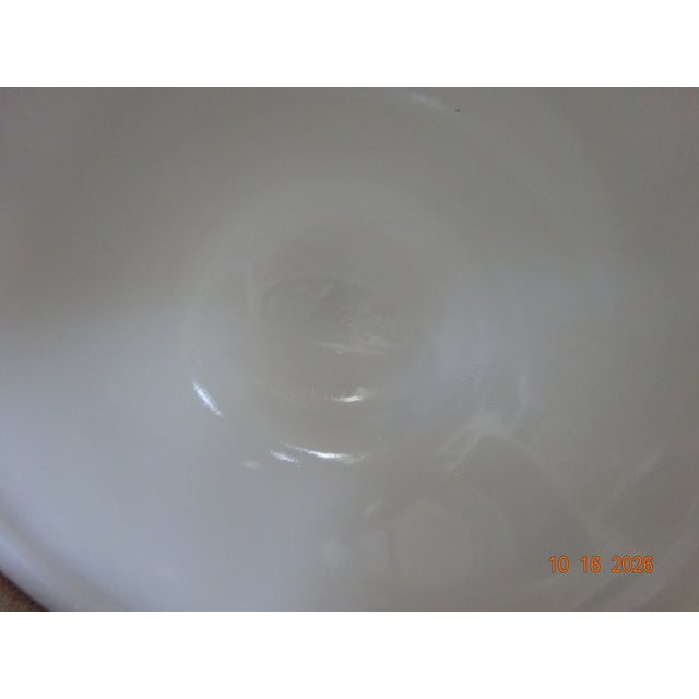Fenton Brothers 1970s Pair of Fenton White Hobnail Milk Glass Candle Holders For Sale - Image 4 of 6
