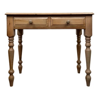 20th Century Vintage Pine Writing Desk For Sale