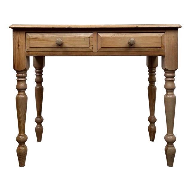 20th Century Vintage Pine Writing Desk For Sale