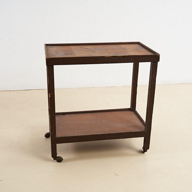 Vintage Wooden Trolley For Sale - Image 5 of 5