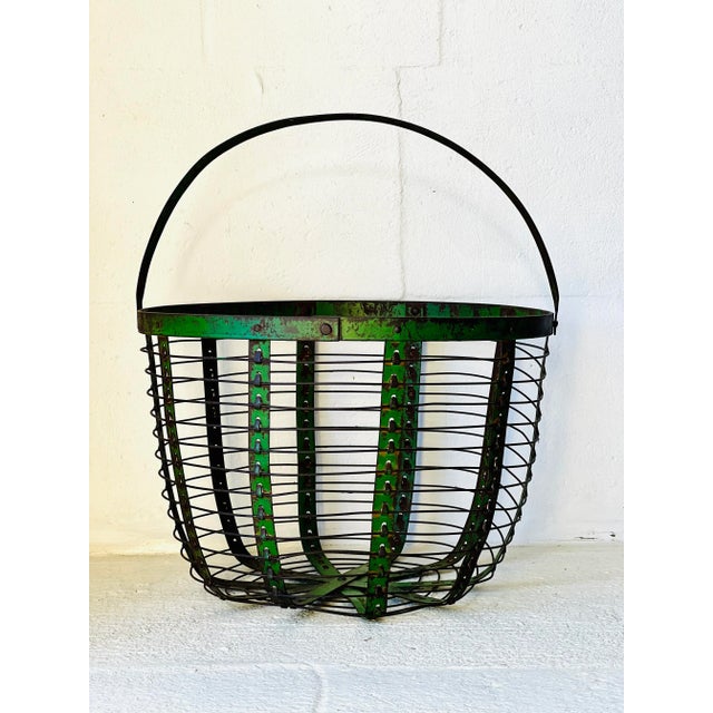 Black Mesh Wire Basket, 1960 For Sale - Image 8 of 12
