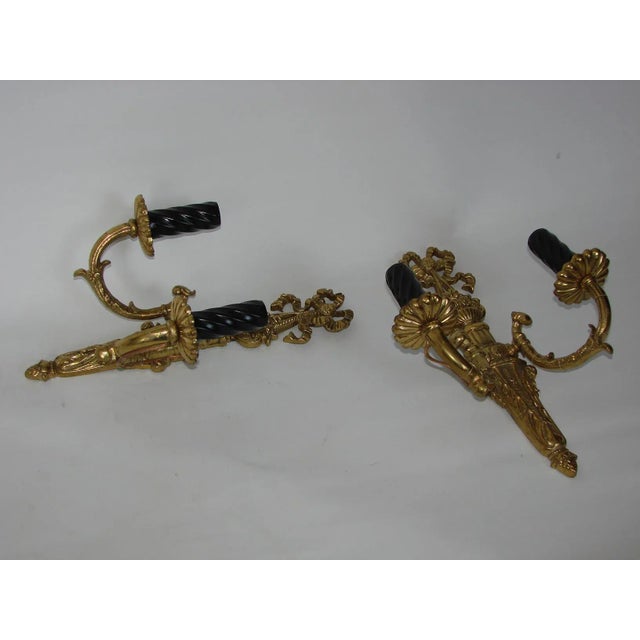 Rococo Vintage Brass Lamps, Set of 2 For Sale - Image 3 of 6