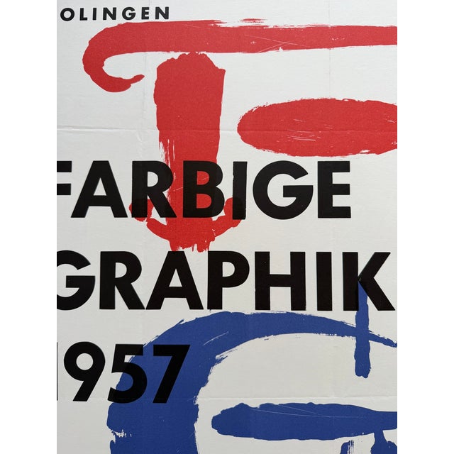 Anonymous, Farbige Graphik, 1957, Deutsches Klingenmuseum Solingen, 1957, Vintage Exhibition Poster, Printed in Germany For Sale - Image 12 of 12