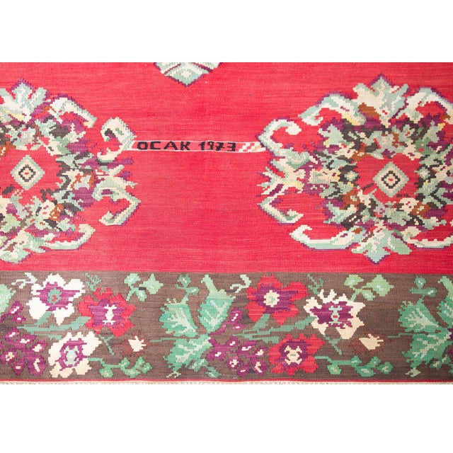 Vintage Turkish Bessarabian Kilim Rug For Sale - Image 13 of 15