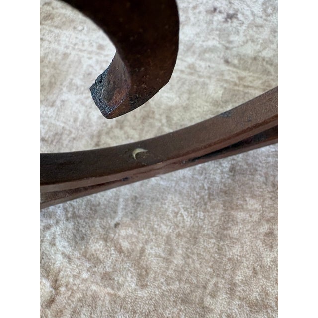 Vintage Spanish Revival Scrolled Wrought Iron Floor Lamps With Antiqued Shades – Pair For Sale In Denver - Image 6 of 15