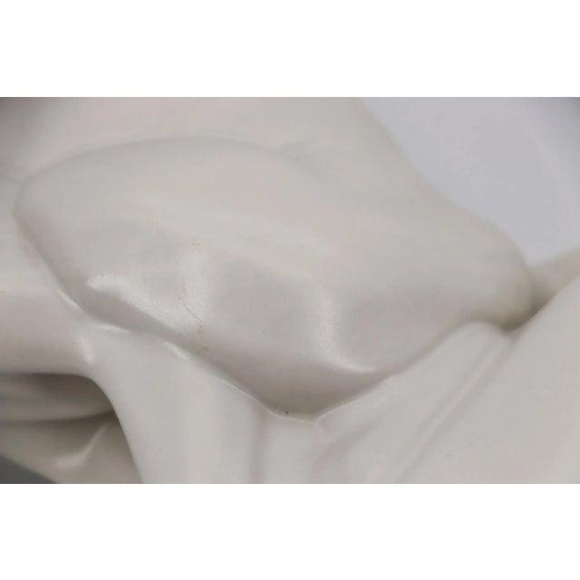 1930s White Art Deco Monkey Figurine, Stoneware, Portuguese For Sale - Image 11 of 12