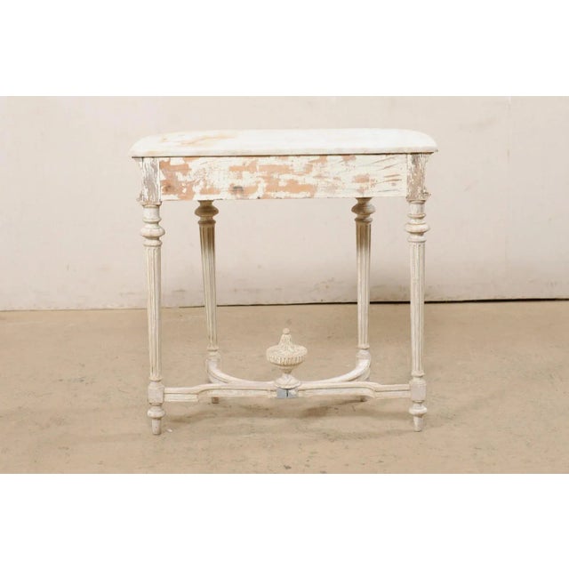Mid 20th Century French Neoclassical Console with Marble Top For Sale - Image 10 of 13