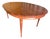 Vintage Mid-Century Modern Refinished Oval Extension Dining Table With Two Leaves For Sale