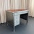 Steelcase 1940s Industrial Mid-Century Brushed Steel Military Desk With Leather Pop-Up Top For Sale - Image 4 of 12