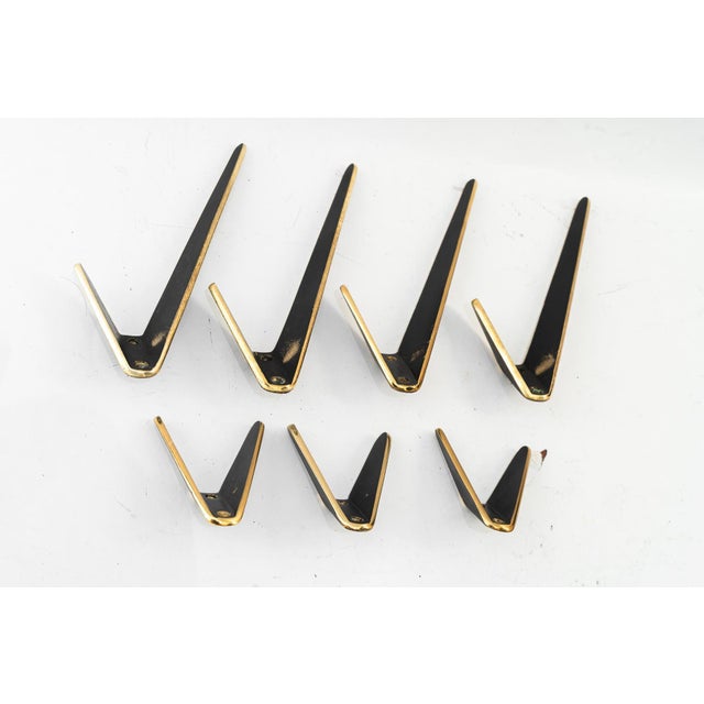 Hooks by Herta Baller, Vienna, Austria, 1950s, Set of 7 For Sale - Image 4 of 8