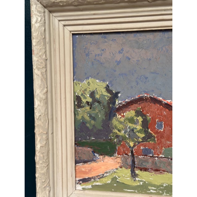 E. Freidland, Gult Hus, 1950s, Oil on Panel, Framed For Sale - Image 9 of 14
