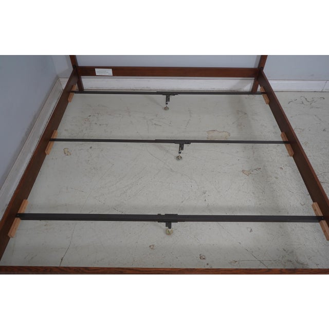 Stickley King Size Mission Oak Arts & Crafts Panel Bed For Sale - Image 9 of 15