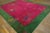 1920s Pink Cerise Floral Vase Antique Chinese Art Deco Carpet 9' X 11' 6'' Knotted Wool Rug For Sale - Image 12 of 12