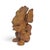 21st Century Contemporary Qiaose Hongshan Style Red & Green Nephrite Jade Figure 6.5" For Sale - Image 10 of 11