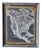 19th Century Monochrome Cartographic Map of North America, Framed For Sale