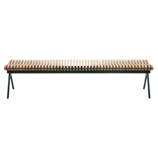 Medium Perlude Oak Bench by Caroline Voet For Sale