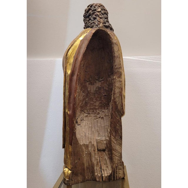 Castilian Artist, Saint John the Evangelist, 1580, Sculpture Carving For Sale - Image 13 of 18