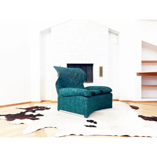 Set of Vela Alta Lounge Chair & Ottoman by Giovanni Offredi for Saporiti Italia, 1970s For Sale - Image 13 of 13