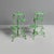 Italian Art Deco Plant Stands in Green Cast Iron, 1930s, Set of 2 For Sale - Image 3 of 18