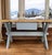 Painted X Shaped Writing Table in Fir For Sale - Image 11 of 18