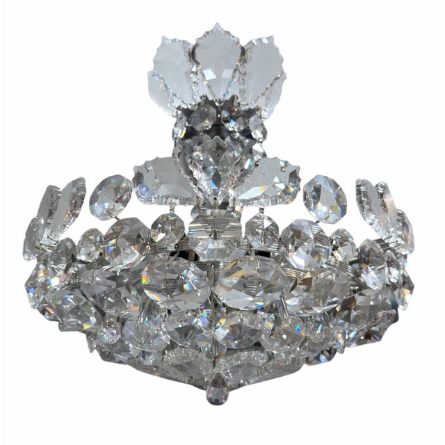 Mid 20th Century Modern Schonbek Trilliane Austrian Crystal Sconces - Pair For Sale In Los Angeles - Image 6 of 6
