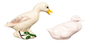Abstract Porcelain Ducks, Brazil, Set of 2