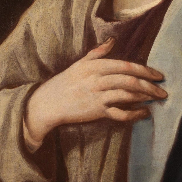Late 18th Century Italian Artist, Saint, 1770, Oil on Canvas For Sale - Image 5 of 15