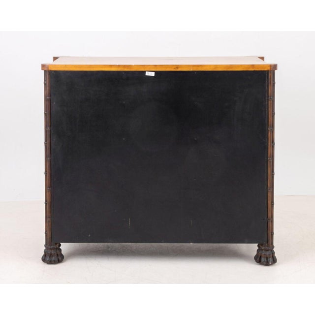 Brown Aesthetic Style Faux Bamboo Chest of Drawers For Sale - Image 8 of 9