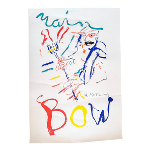 1970s Original Willem De Kooning’s Rainbow – Thelonious Monk, Devil at the Keyboard Poster