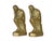 Vintage Solid Brass Sitting Thinking Man Bookends - a Pair For Sale - Image 4 of 5