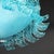 Modernist Hand-Blown Aquamarine Murano Glass Chandelier With Frosted Diffuser For Sale - Image 14 of 18