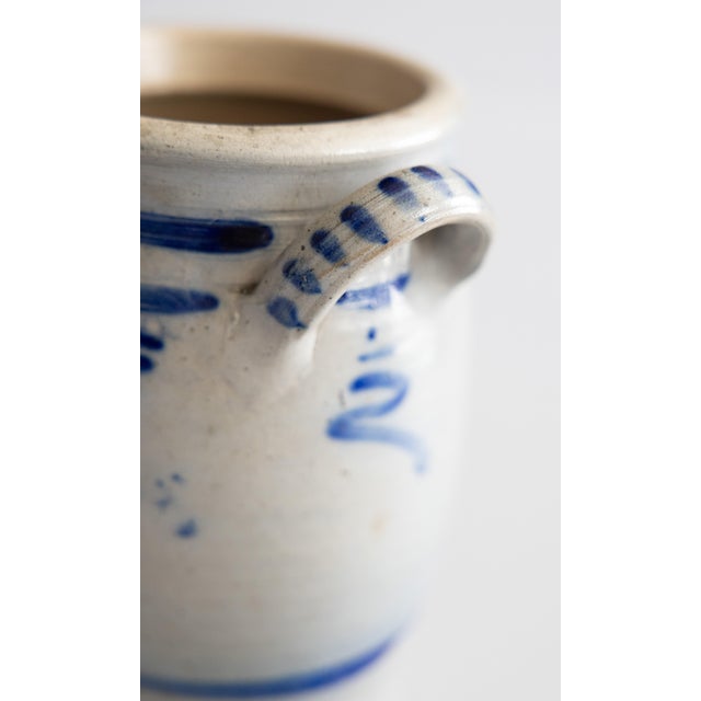 Late 19th Century Antique Westerwald German Salt Glazed Stoneware Crock For Sale - Image 5 of 9