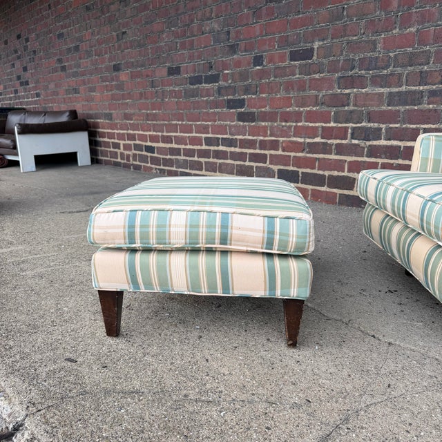 1950s Edward Wormley for Dunbar Lounge Chair & Ottoman For Sale - Image 5 of 5